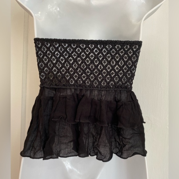 Free People Adella Black Corset Cami Size XS.NWT - Picture 3 of 6